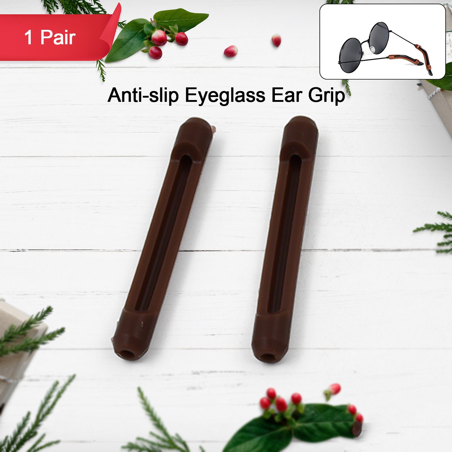 Eyeglass Anti Slip Ear Grip Soft Silicone Glasses Ear Hooks (1 Pair / Color May be Vary) Eyeglass Anti Slip Ear Grip Soft Silicone Glasses Ear Hooks (1 Pair / Color May be Vary)